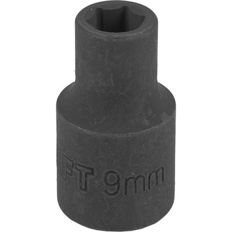 Llave de vaso de 6 puntas de 9 mm y 1/2 pulgada (1/3)