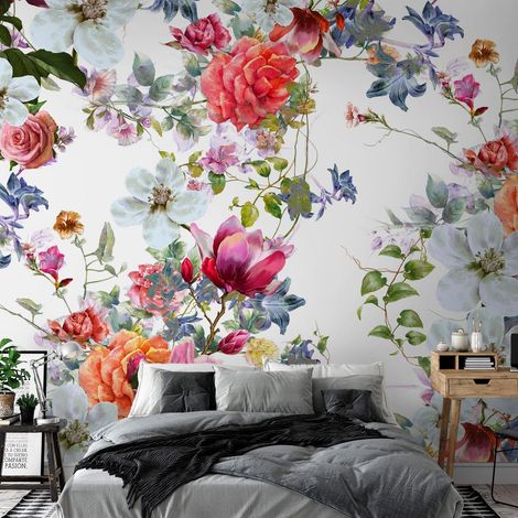 Papier peint Multi-Colored Bouquets - 250 x 175 cm (1/4)