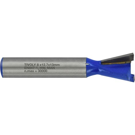Tivoly XT60642067861 fresatrice Fresa a a coda di rondine Ø 14,3 mm, blu