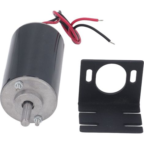 Moteur électrique CC 24V 6000 tr/min 50W silencieux couple élevé mini réglable sens horaire antihoraire support inclus (1/5)