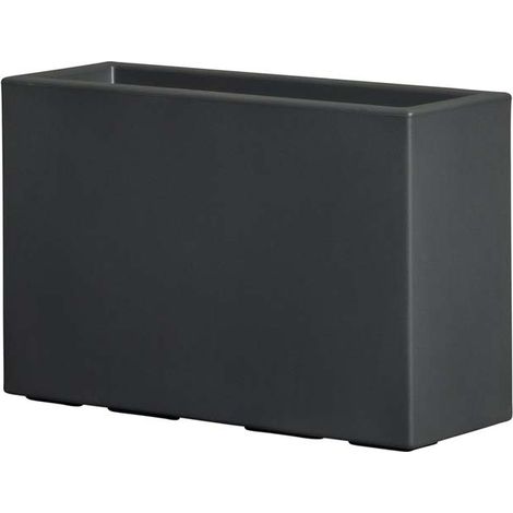 Balconetta rettangolare in resina Fenice h. 55 cm. Antracite
