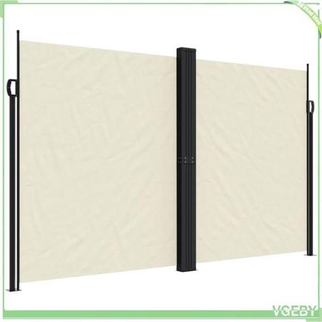 Auvent latéral rétractable - FAFEICY - 4004850 - Crème - 200x1200 cm - Anti-UV & résistant à l'eau (1/5)