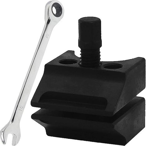 Écarteur de Fusée de Direction à Moyeu Fendu de Jambe de Suspension, Écarteur Amortisseur à Double Tête pour Voiture, Outillage mecanique Auto avec 1 clé à Fourche effilée (1/5)