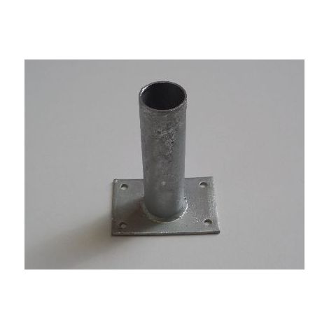 Runder Pfahlhalter auf Platte Ø55 mm x 15 cm - Pro Stück