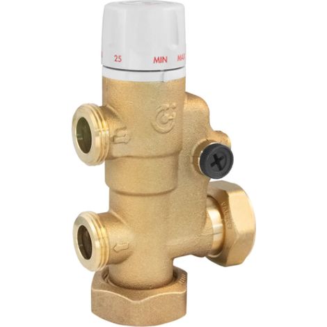 Thermostatisches Mischventil für die Serie 182. Caleffi F19267 Oro
