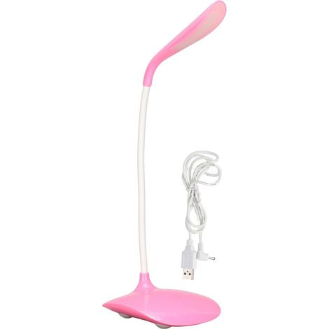 Lampe de bureau LED avec interrupteur tactile, Style à la mode, réglable à 360 degrés, chargeur USB, Protection des yeux, lampe de lecture pour livre. (1/5)