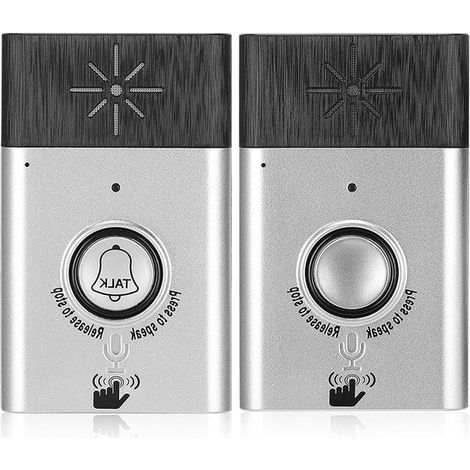 Timbre inalámbrico con sistema de intercomunicación exterior - Alcance de 200 mm (1/5)