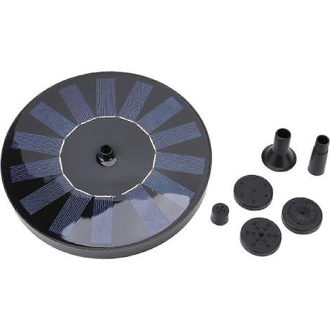 Pompe aératrice solaire professionnelle haute efficacité et économe en énergie 2026 pour fontaine et bain d'oiseaux, idéale pour les bassins de jardin extérieurs (7 V). (1/5)