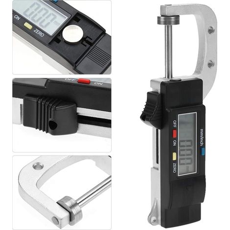 Electronic digital micrometer with digital display – For precise measurement of thickness and outer diameter, measuring range 0–25 mm, resolution 0.001 mm, for industry and DIY enthusiasts.
