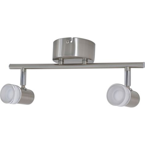 Naeve MALAGA Plafonnier double à LED en acier blanc 3 000 K (1/4)
