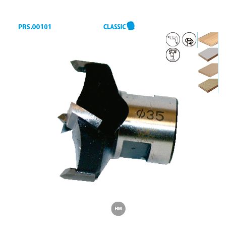 LEMAN Tete de Meche a Bois HM D. 70 10177000, L. 30 mm Filetage M12 (1/2)