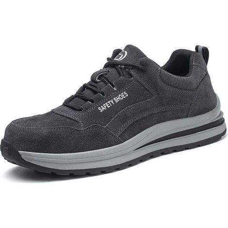 Umnuou – Sicherheitsschuhe für Damen und Herren – Leichte, atmungsaktive Sneaker – Stahlkappe – Rutschfeste Sohle für nasse Baustellen (EU 42) (1/5)