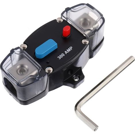 300A 12-48 Volt DC selbstrückstellender Leitungsschutzschalter mit manuellem Rückstellknopf für Anwendungen in Kraftfahrzeugen, Wohnmobilen, Schiffen und Booten (300 Ampere) (1/5)