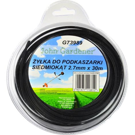 Filo per decespugliatore eptagonale 2,7 mm x 30 m (10/40)
