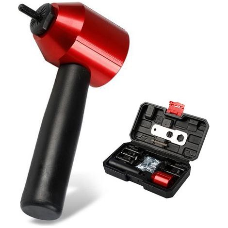Adapter für Nietwerkzeug für elektrische Akku-Bohrmaschinen – Professionelles Nietset mit Tragetasche, entwickelt, um Zeit und Aufwand zu sparen. (1/5)