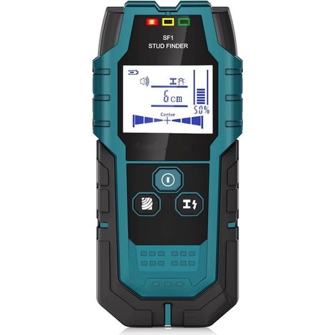 SF1 Détecteur Numérique de Construction 4 en 1, Scanner mural, Détecteur de Métaux pour bois, métal et lignes électriques, détecteur de montants, localisateur, avec LCD (1/5)