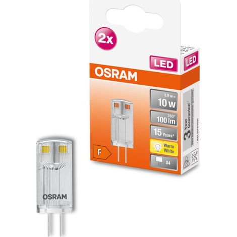 Led Capsule Clair 0.9w G4 Chaud Boite De 2 - Osram (1/4)
