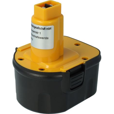 vhbw 1x batteria compatibile con Black & Decker KC1282F, KC1282FK, KC1282CK, KC12CE, KC1282C, KC12C, KC12E utensile elettrico (2000 mAh, NiMH, 12 V)
