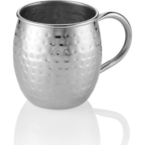 Gobelet Moscow Mule 0,45 ltr Ø 8,5 cm H 10 cm martelé inox - Was Germany