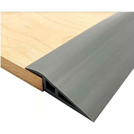 Rampes De Seuil - Pvc - Pour Transition Sol Stratifié Moquette Parquet - Hauteur 12 6 Mm - Longueur 1 M - Autocollant (1/4)