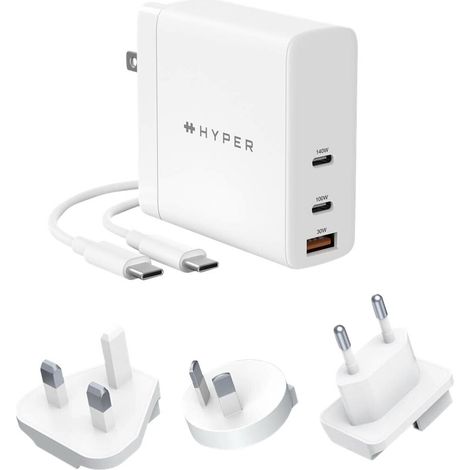 HYPER HJG140WW chargeur d'appareils mobiles Universel Blanc Secteur Charge rapide Intérieure (1/2)