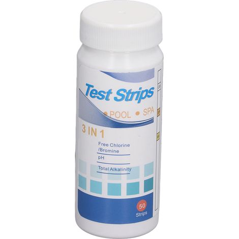 200 pH-Teststreifen für Aquarien und Schwimmbäder, zur Bestimmung von Chlor, Alkalität und Wasserhärte 3-in-1-Lackmuspapier für Wasser (1/5)