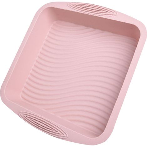 Moule À Gâteau Carré - Silicone Antiadhésif - 26.5 X 24.5 X 5.5 Cm - Pour Gâteaux Brownies Riz Lasagnes - 1 Pièce