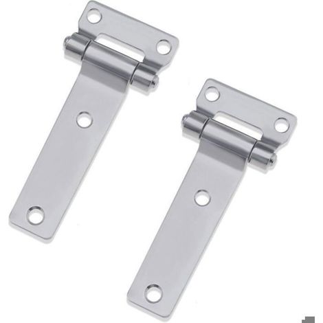Charnière Conteneur - Acier Inoxydable 304 - 135 x 58 mm - Pour Camions Caravanes Remorques - Lot de 2 (1/5)