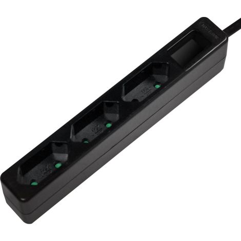 Multiprise LogiLink LPS229B x3 noir fiche avec contour 1 pc(s) (1/5)