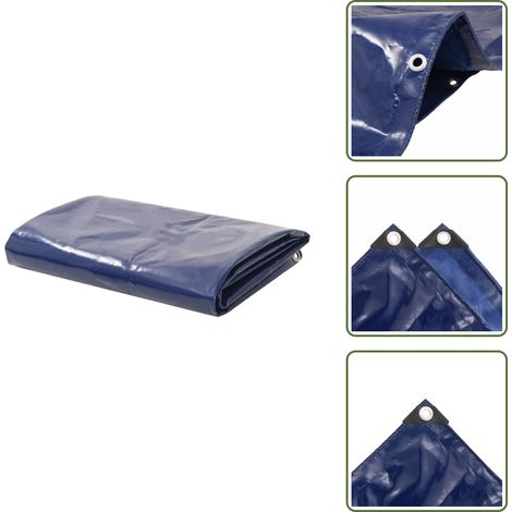 Telone per auto - vidaXL Telone 650 g/m² 4x5 m Blu - Telone per barche