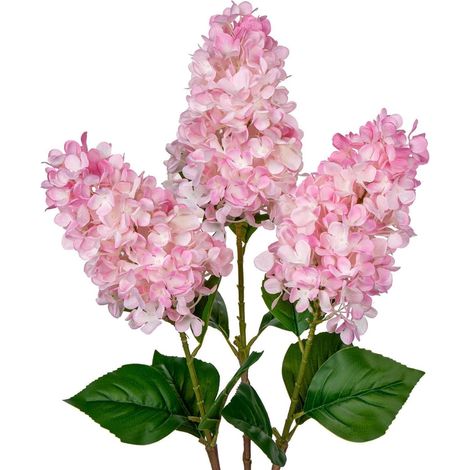 Künstliche Hortensien 3er Set Dekoblumen 73CM Rosa für Frühlingdecor (1/5)
