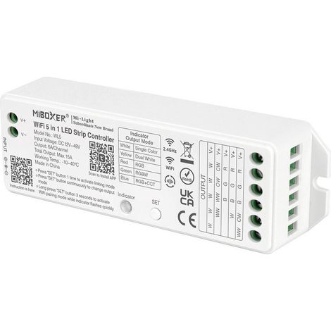 Controlador LED 5 en 1 Miboxer WL5. Wifi + Bluetooth + Alexa.