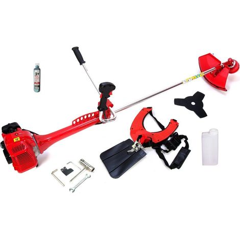 Stihl – Débroussailleuse thermique 5,2 CV – Moteur 2 temps – Système anti-vibration – Tête à fil et disque à trois dents inclus