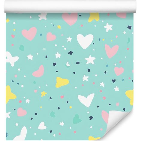 Tapete „Love Mint“, 50 x 1000 cm (1/5)