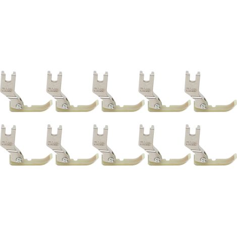 10 pièces Pied Presseur Machine à Coudre Industrielle T36N Acier Inoxydable Plastique Portable 1x3x3cm/0.4x1.2x1.2in (1/5)