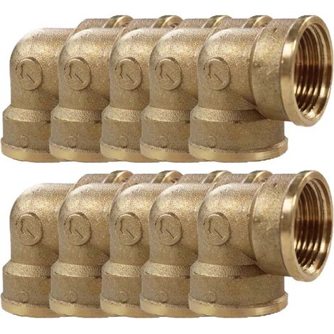 Lot de 10 Coudes Laiton Femelle 1" (26/34) - Arcanaute (1/3)