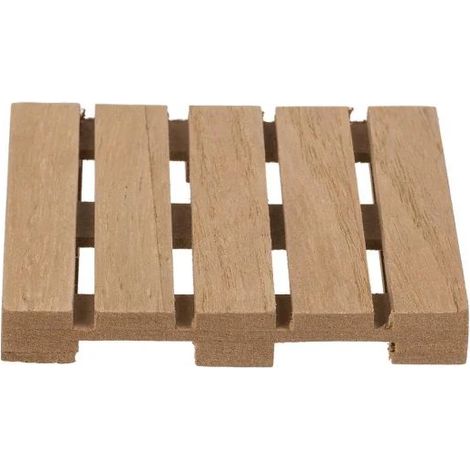 Lot de 4 dessous de verre en bois style disque vinyle, décoration rétro pour table (1/4)
