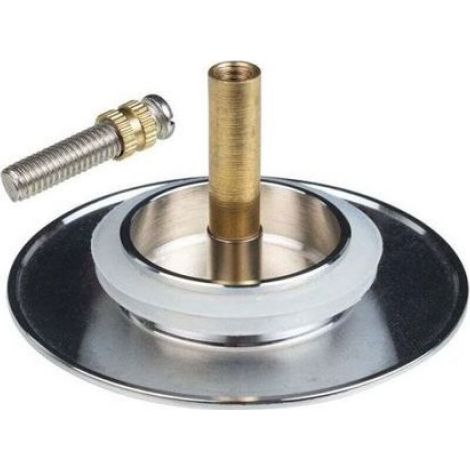 Bouchon de baignoire universel - Laiton trempé chromé Double joint silicone - Vidange baignoire - Ø 70 mm (1/4)