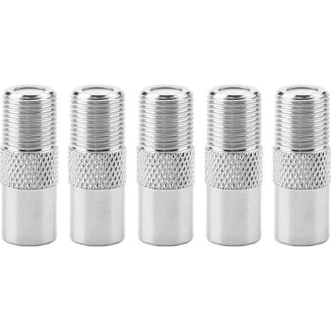Pack de 5 F femelle à PAL mâle 9, 5 mm TV satellite connecteur d'antenne coaxiale RF extension de câble en cuivre adaptateur coaxial standard (1/5)
