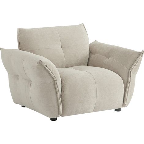 Poltrona in Tessuto chiné Beige - NAPIZO