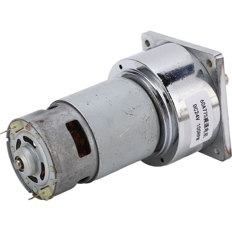 Motoréducteur à vis sans fin 24V DC 3,8A 100 tr/min, autobloquant, réversible, couple 9,6 kg·cm, pour machines, boîte de vitesses, usage industriel (1/5)