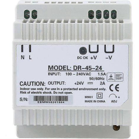 DR-45-24 45W Einzelausgang 24V DIN-Schienen-Netzteil AC/DC-Schaltnetzteil (1/4)