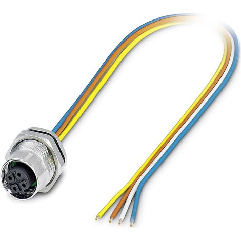Phoenix Contact 1551529 Sensor-/Aktor-Einbausteckverbinder M12 Buchse, Einbau 0.50 m Polzahl Sensore