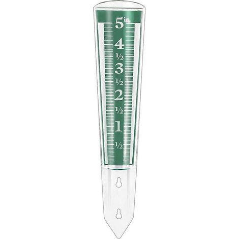 Pluviomètre de jardin de 12,7 cm (5 pouces) avec loupe et graduations (1/5)
