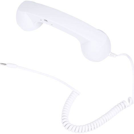 1 Combiné téléphonique,prise jack 3,5 mm,réduction de bruit ABS,boutons intégrés,bureau et maison (1/5)