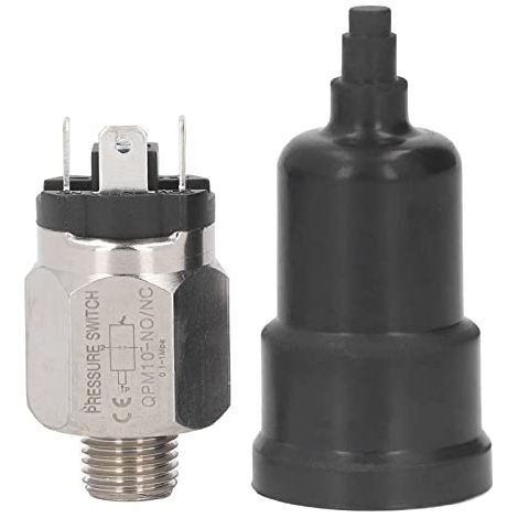 Qpm10-No/Nc Pressostat, 1/2 Pouce, Normalement Pressostat Ouvert, Pressostat À Membrane, 0,1-1 Mpa, Acier Inoxydable (1/5)