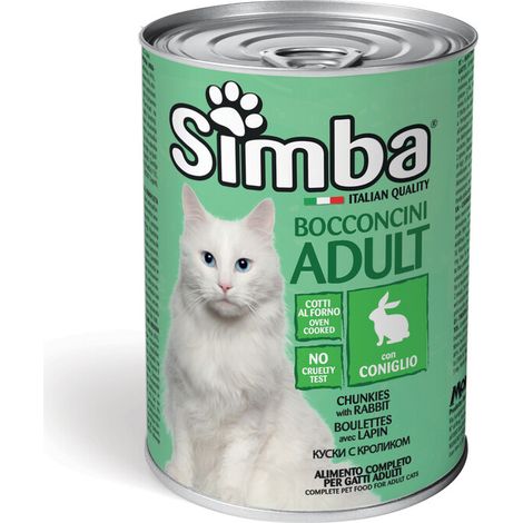 CIBO GATTO MONGE SIMBA 415 G BOCCONCINI CONIGLIO- 24,0 pz