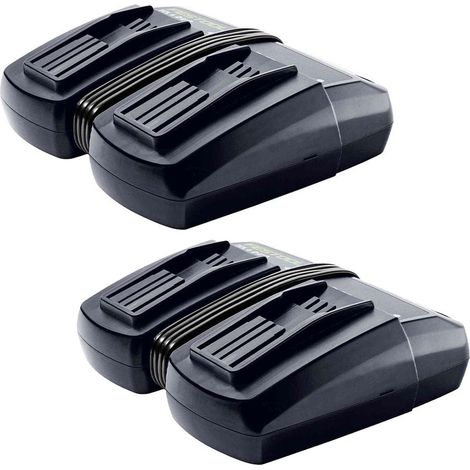 Festool TCL 6 DUO Rapid Twin Battery Charger 18v Dual Port Fast Charger x 2 (1/5)