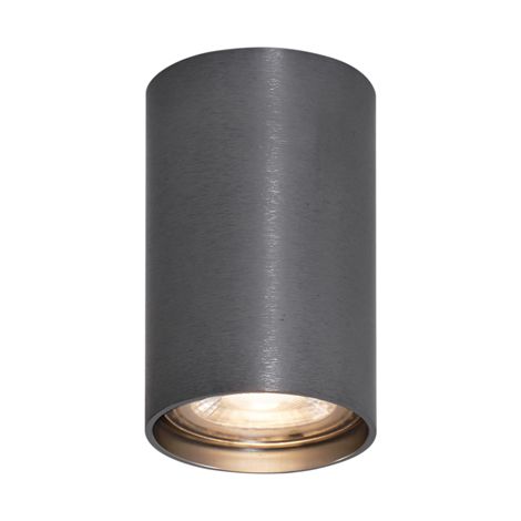 Moderner Aufbaustrahler Gunmetal GU10 50mm - Tuba