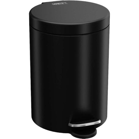 Sanela - Cubo de basura 5 l, negro mate SLZN 11V